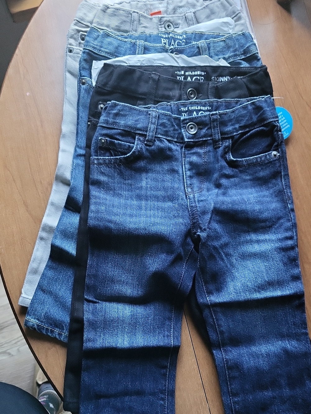 The Children's Place Boys' Dark Wash & Black Skinny Jeans - 4-Pack